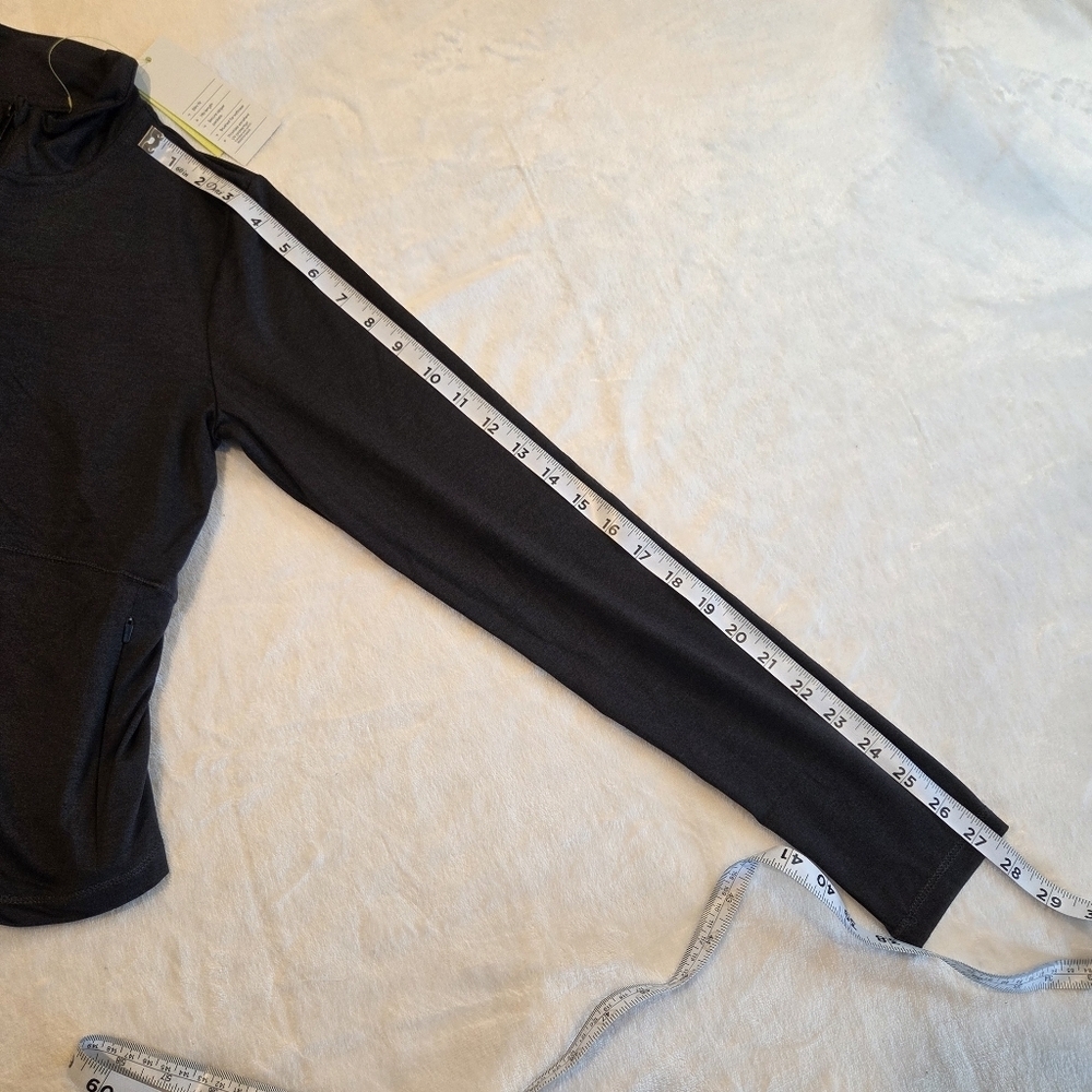 Women's Soft Stretch Jacket - Heathered Black Small New Active Running Gym Work - Picture 12 of 12